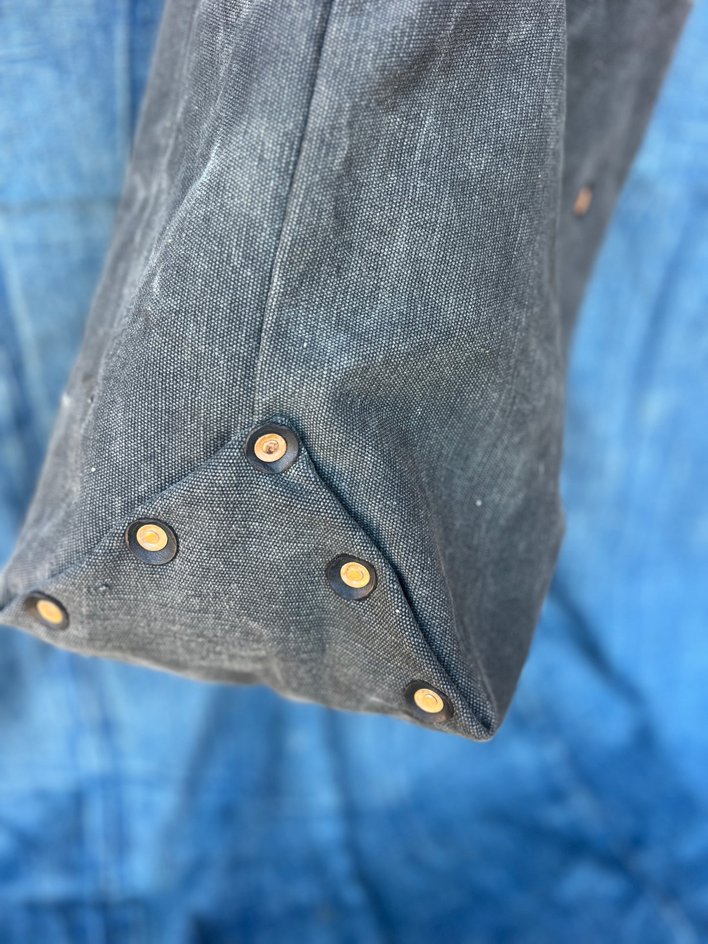Vintage black canvas tote #2