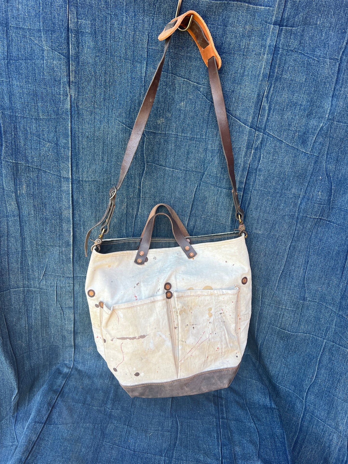 Vintage painters tarp tote #2