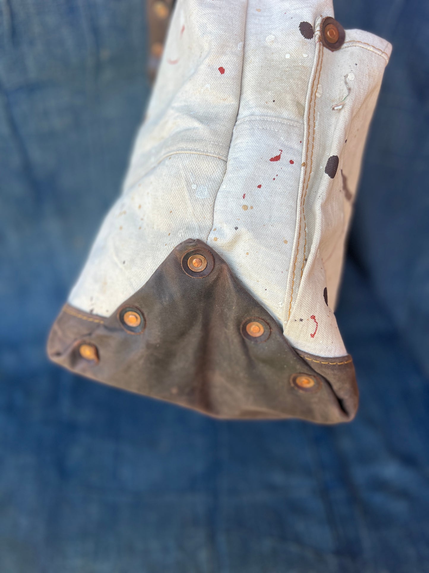 Vintage painters tarp tote #2
