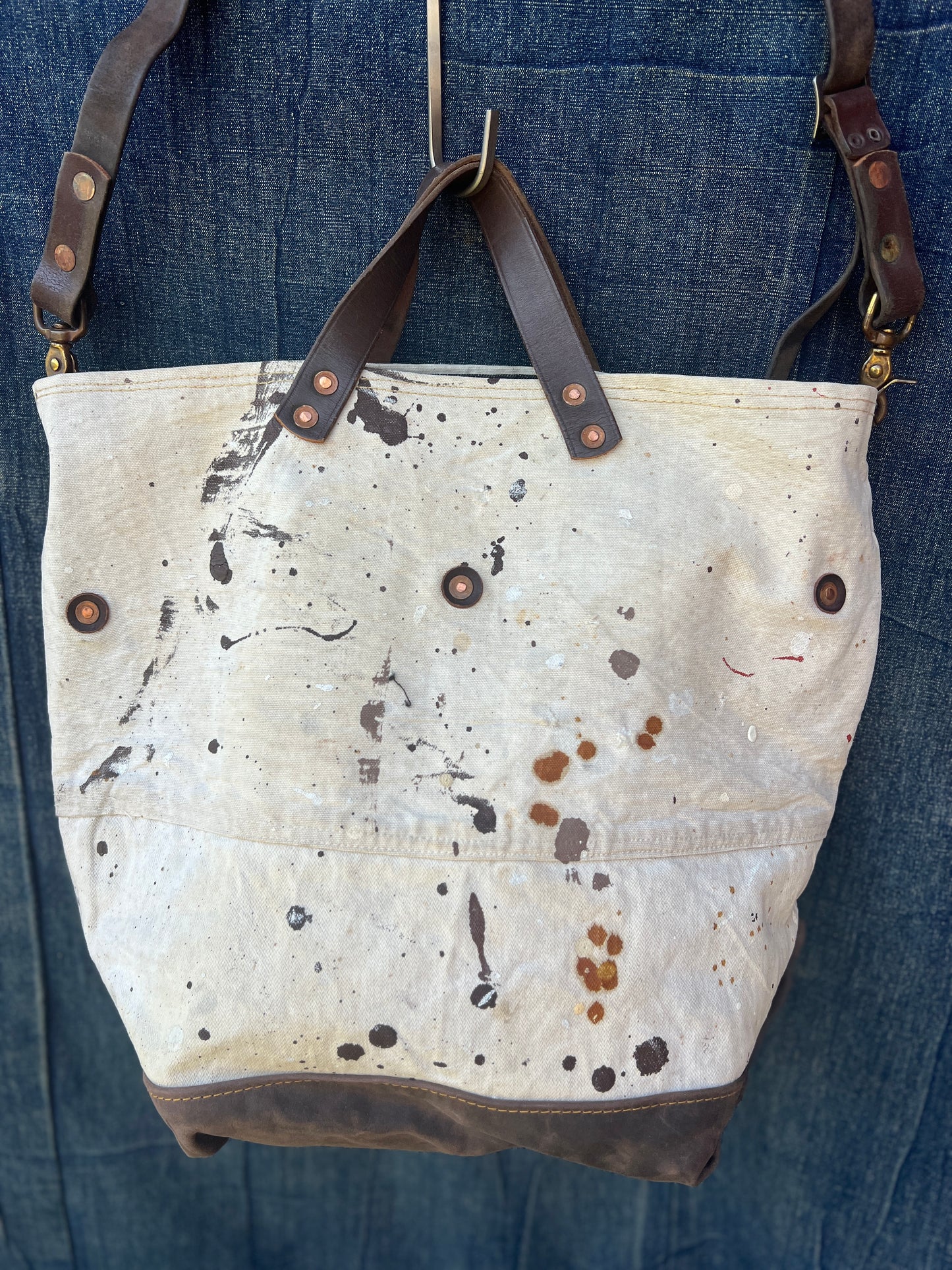 Vintage painters tarp tote #2