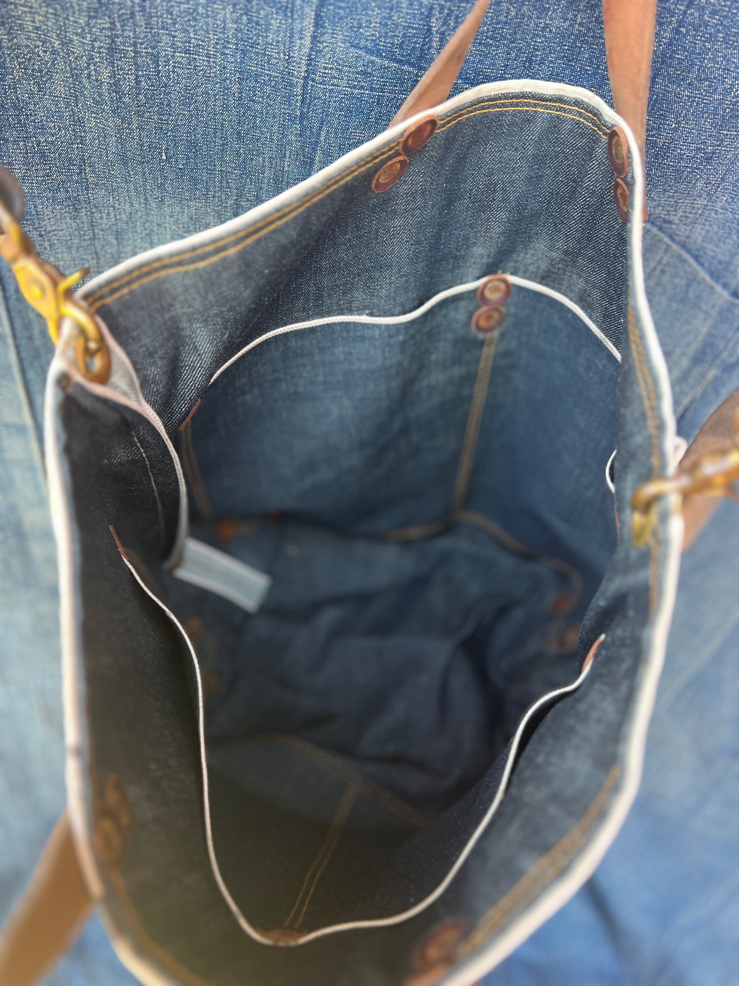 Vintage painters tarp tote #2